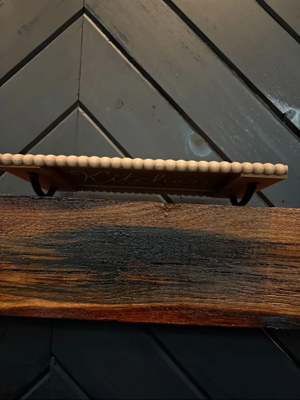 Rustic Brown 'Kitchen' Decorative Serving Tray